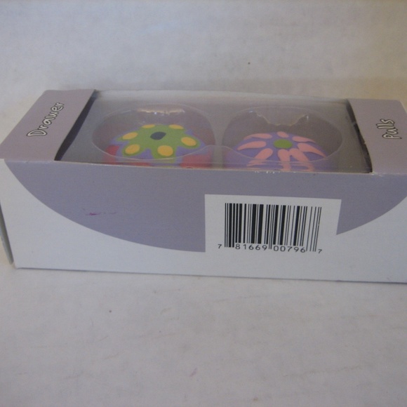Fiesta Girl Floral Drawer Pull/Hook Set of 2 NWIB - Picture 5 of 5